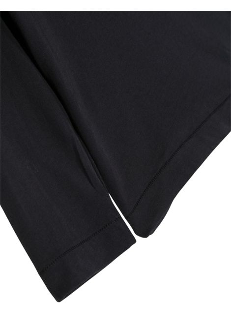 T-shirt bambino nera in cotone Stone Island | 791620447/MANERO