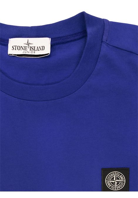 T-shirt bambino viola in cotone Stone Island | 811620447/MAVIOLA
