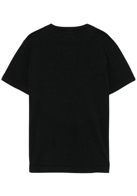 T-shirt bambino nera in cotone Stone Island | K1S162100002/MANERO