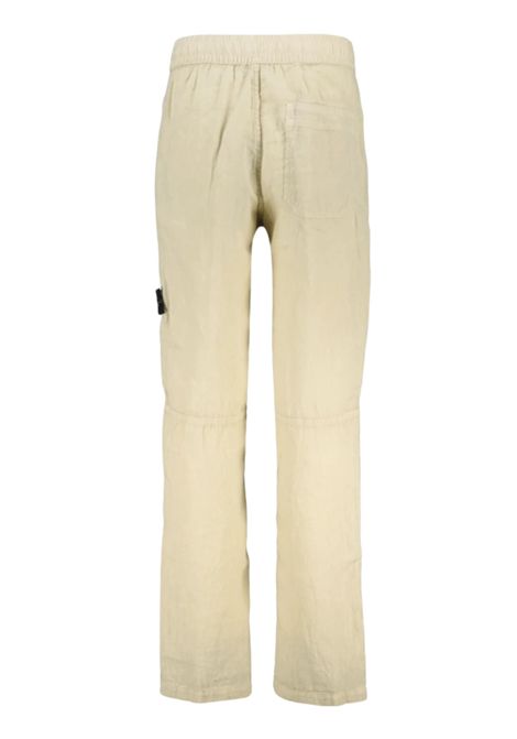 Pantalone bambino sabbia in lino Stone Island | K1S163100002/MASABBIA