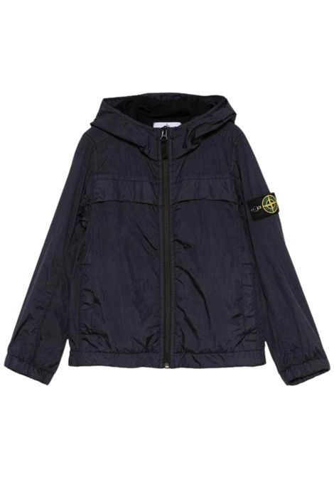 Giubbino bambino blu in nylon Stone Island | K1S164100001/MABLU