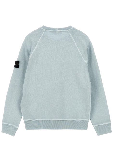 Felpa bambino grigia in cotone Stone Island | K1S166100001/MAGRIGIO