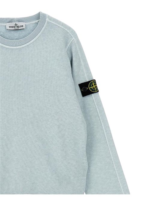 Felpa bambino grigia in cotone Stone Island | K1S166100001/MAGRIGIO