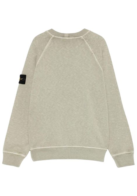 Felpa bambino verde in cotone Stone Island | K1S166100001/MAVERDE