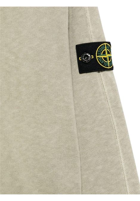 Felpa bambino verde in cotone Stone Island | K1S166100001/MAVERDE