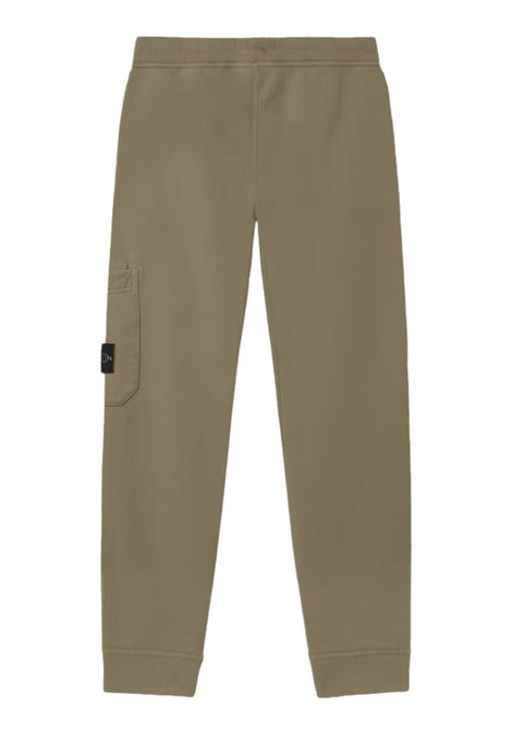 Pantalone bambino verde in cotone Stone Island | K1S166200005/MAVERDE