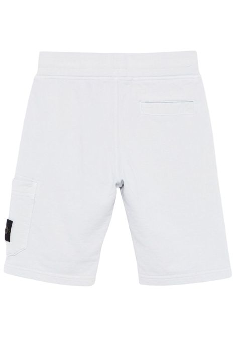 White cotton Bermuda shorts for children Stone Island | K1S166200006/MABIANCO