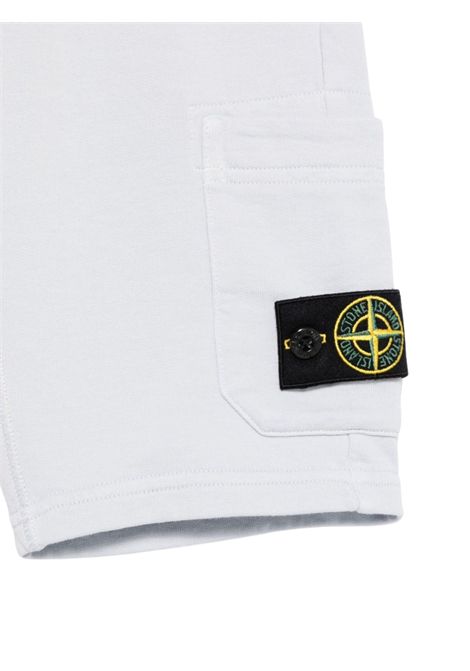 White cotton Bermuda shorts for children Stone Island | K1S166200006/MABIANCO