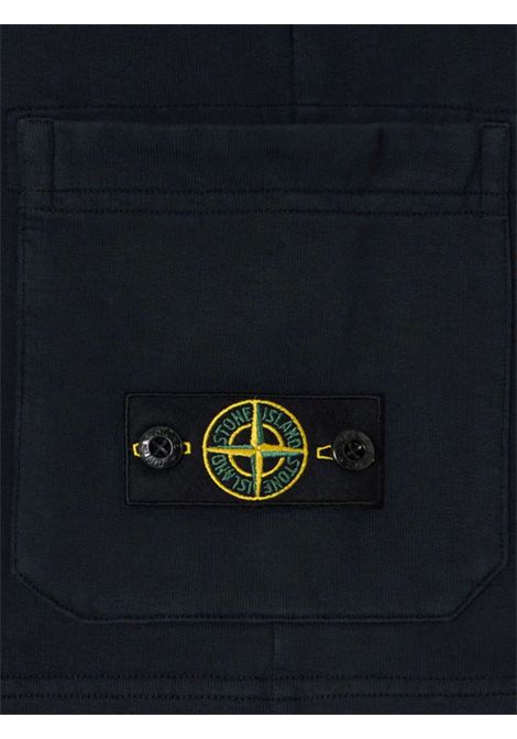 Bermuda bambino nero in cotone Stone Island | K1S166200006/MANERO