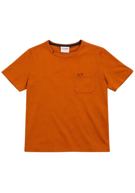 T-shirt bambino arancio in cotone SUN68 | 36301ARANCIO
