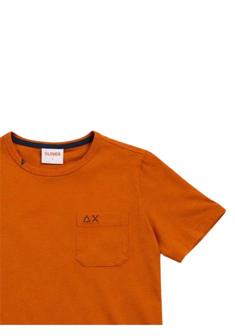 T-shirt bambino arancio in cotone SUN68 | 36301ARANCIO