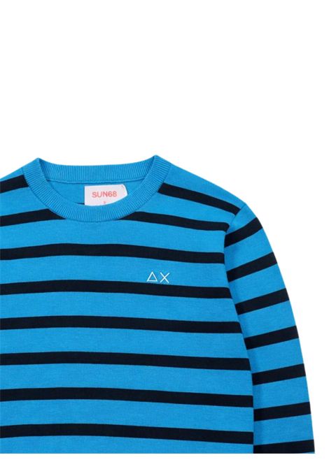 Maglione bambino blu/azzurro in cotone SUN68 | 363291AZZURRO/BLU
