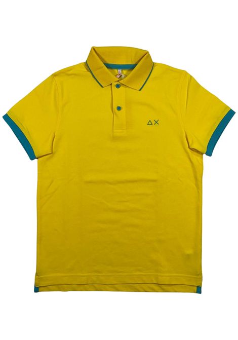 Polo bambino gialla in cotone SUN68 | A32318/SUGIALLO