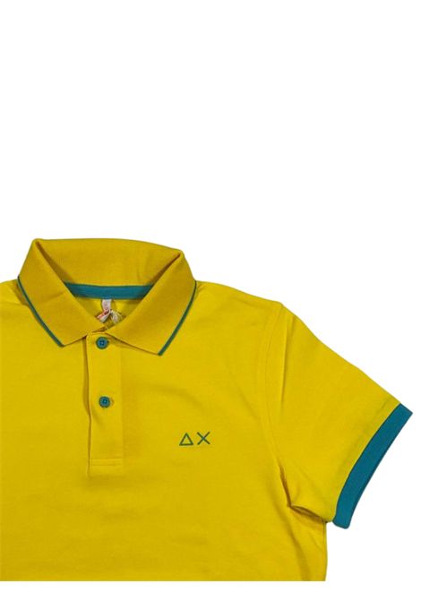 Polo bambino gialla in cotone SUN68 | A32318/SUGIALLO
