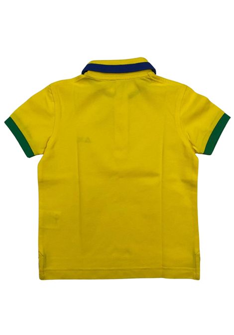 Polo bambino gialla in cotone SUN68 | A33312/SUGIALLO