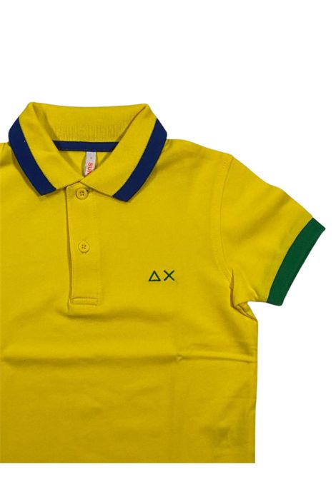 Polo bambino gialla in cotone SUN68 | A33312/SUGIALLO