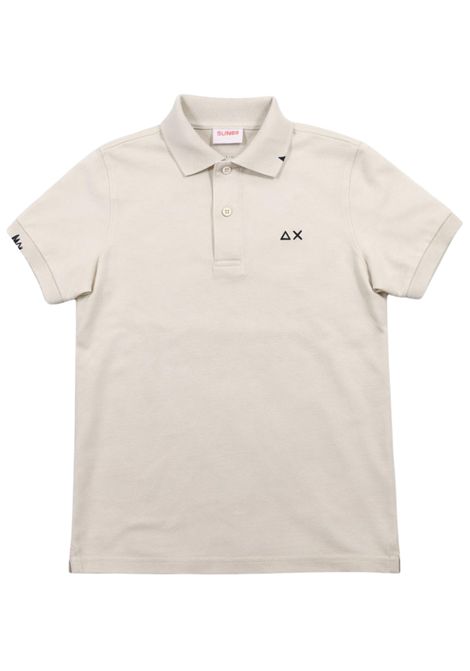 Polo bambino panna in cotone SUN68 | A36301PANNA