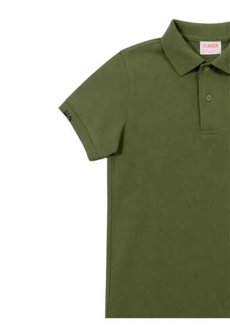 Polo bambino verde in cotone SUN68 | A36301VERDE
