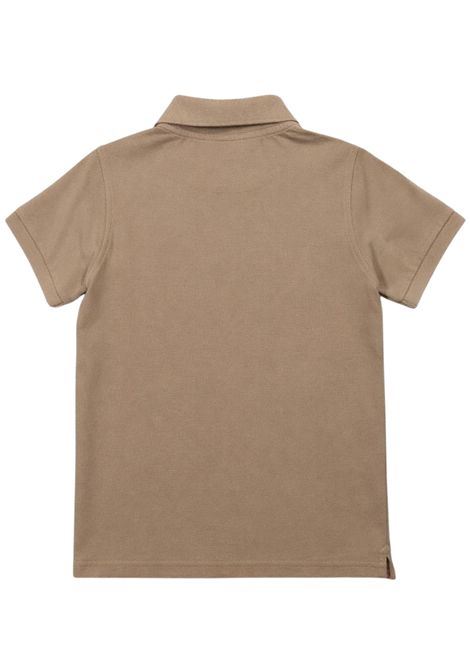 Polo bambino beige in cotone SUN68 | A36303BEIGE