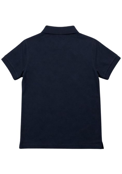 Polo bambino blu in cotone SUN68 | A36303BLU