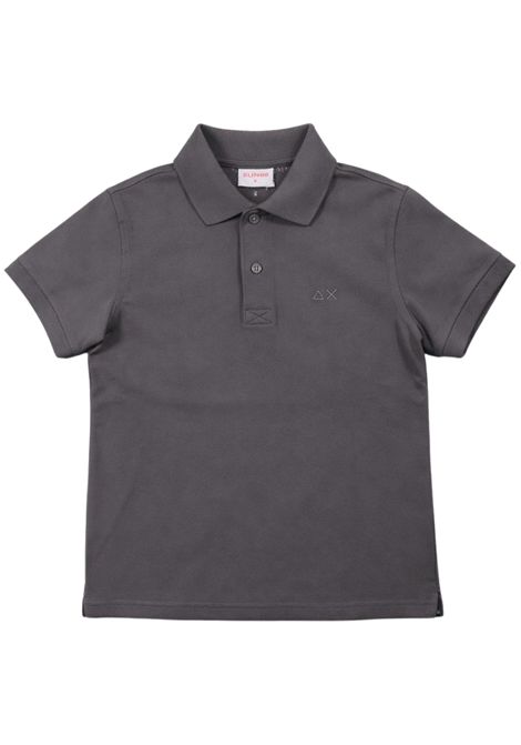 Polo bambino grigia in cotone SUN68 | A36303GRIGIO