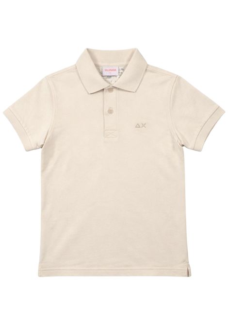 Polo bambino panna in cotone SUN68 | A36303PANNA