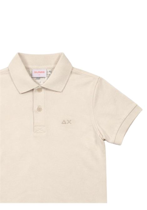 Polo bambino panna in cotone SUN68 | A36303PANNA