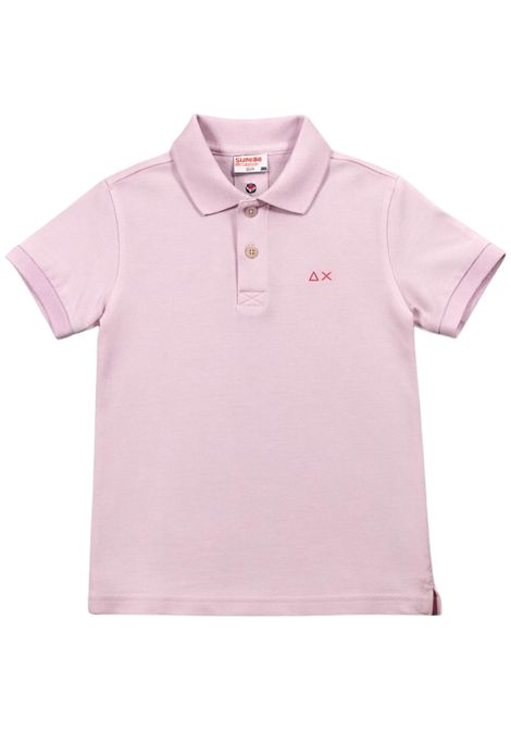 Polo bambino rosa in cotone SUN68 | A36303ROSA