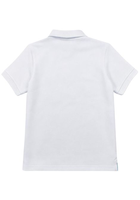 White cotton polo shirt for children SUN68 | A36309BIANCO