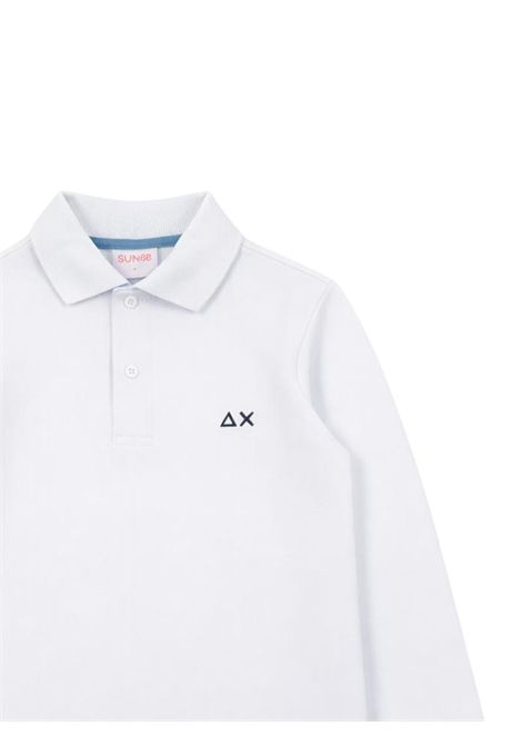 Polo bambino bianca in cotone SUN68 | A36310BIANCO