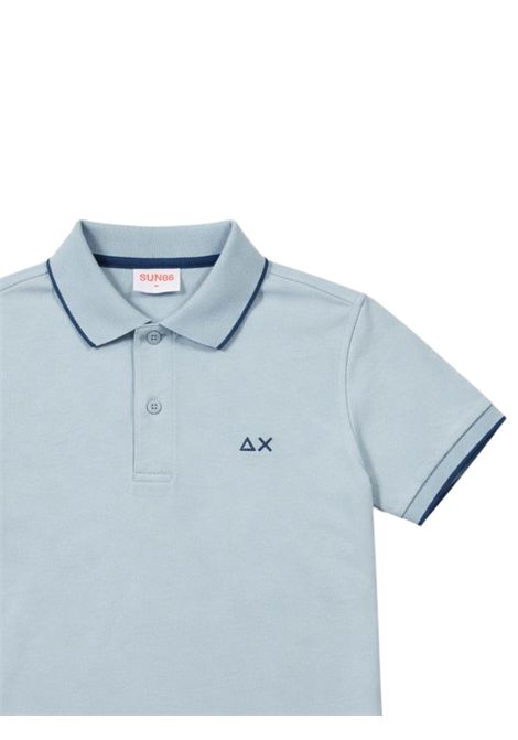 Polo bambino azzurra in cotone SUN68 | A36311AZZURRO