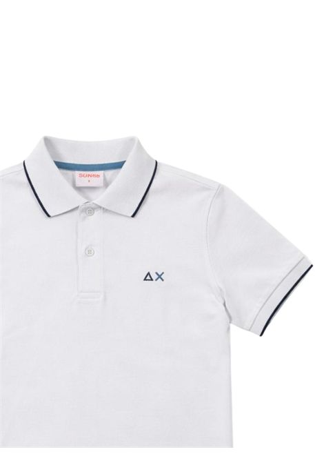 Polo bambino bianca in cotone SUN68 | A36311BIANCO