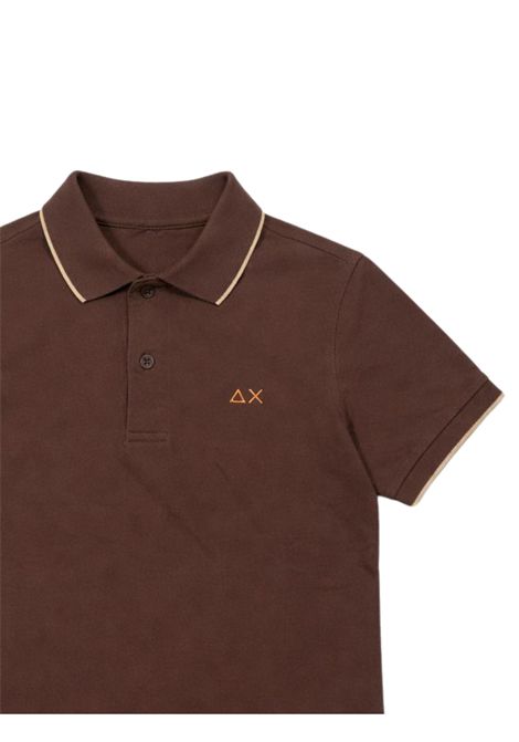 Polo bambino cacao in cotone SUN68 | A36311CACAO
