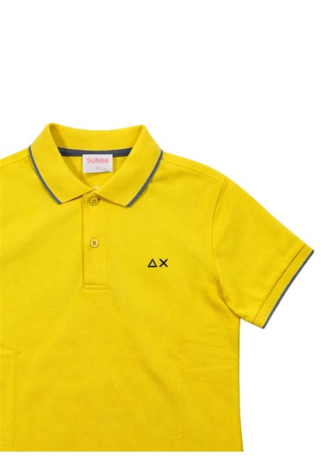 Polo bambino gialla in cotone SUN68 | A36311GIALLO