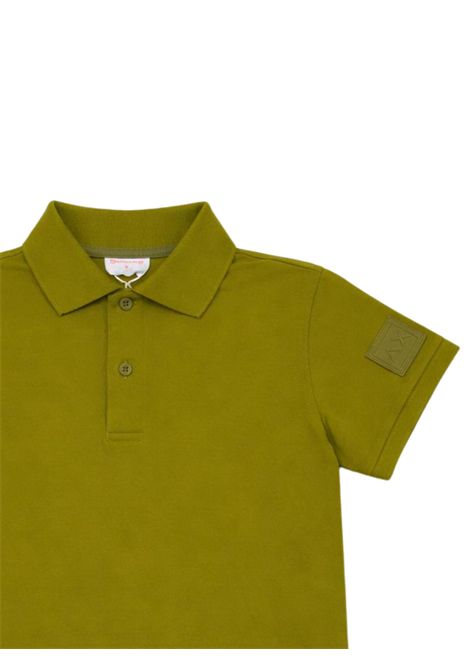 Green cotton polo shirt for children SUN68 | A36313VERDE