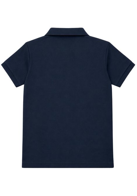 Polo bambino blu in cotone SUN68 | A36315BLU