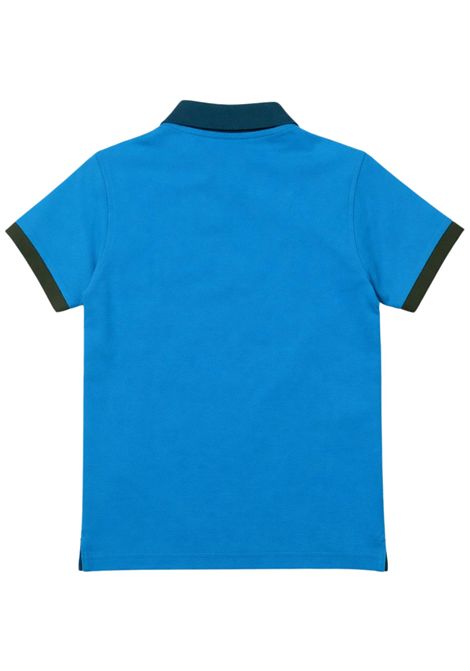 Polo bambino azzurra in cotone SUN68 | A36316AZZURRO