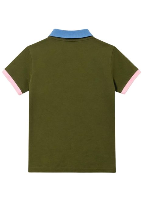 Polo bambino verde in cotone SUN68 | A36316VERDE