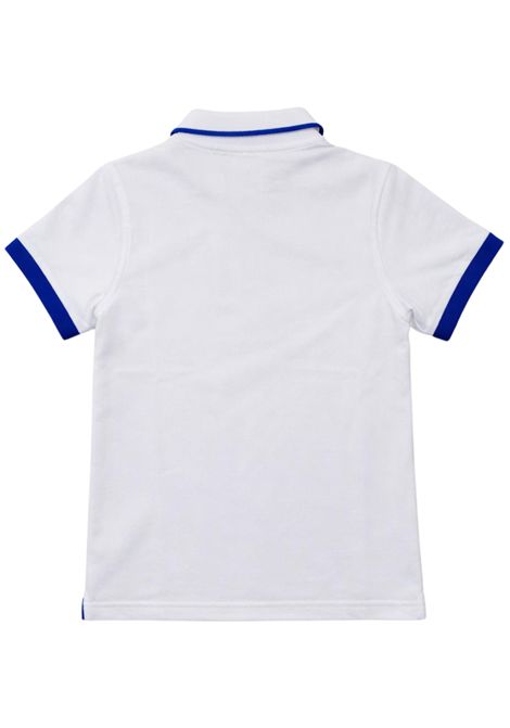 White cotton polo shirt for children SUN68 | A36320BIANCO
