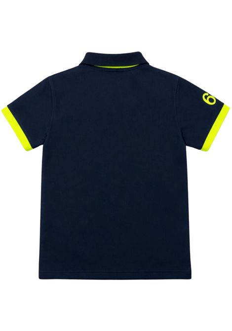 Polo bambino blu in cotone SUN68 | A36321BLU