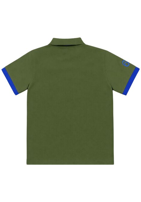 Polo bambino verde in cotone SUN68 | A36321VERDE