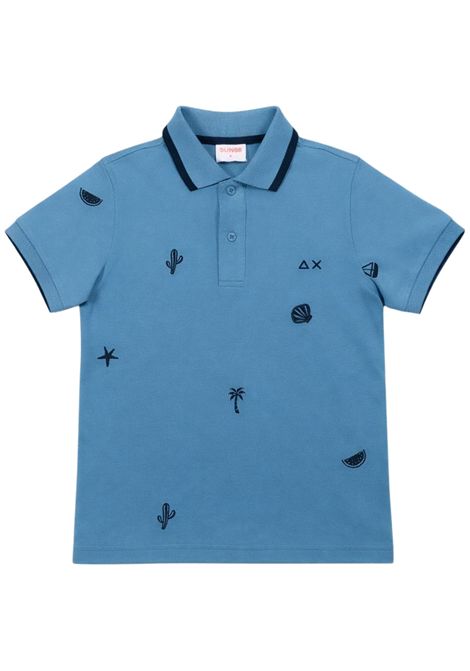 Polo bambino avio in cotone SUN68 | A36326AVIO