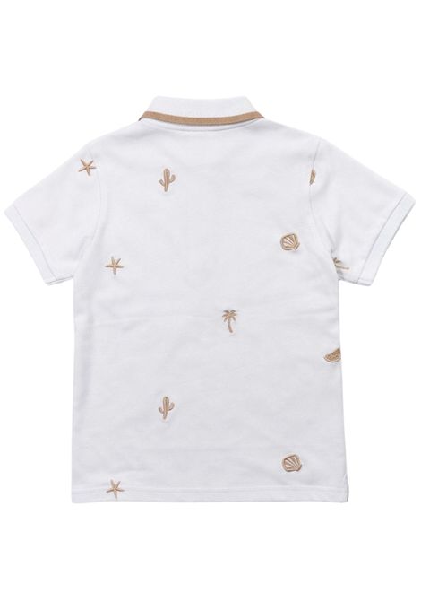 Polo bambino bianca in cotone SUN68 | A36326BIANCO