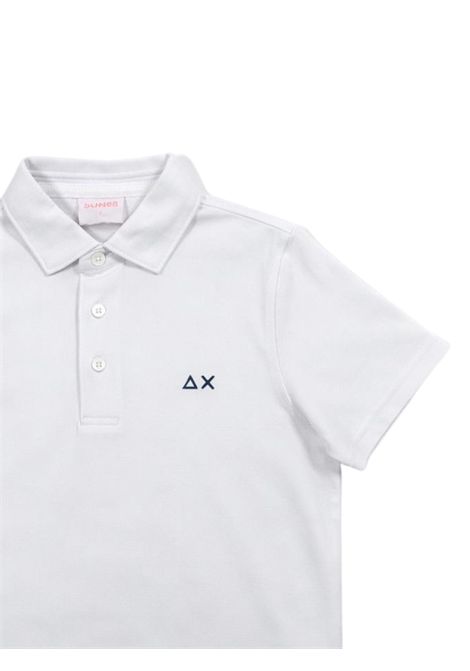 Polo bambino bianca in cotone SUN68 | A36333BIANCO