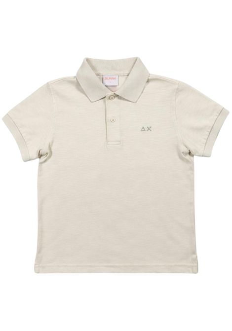 Polo bambino panna in cotone