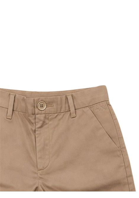 Beige cotton Bermuda shorts for children SUN68 | B36301BEIGE