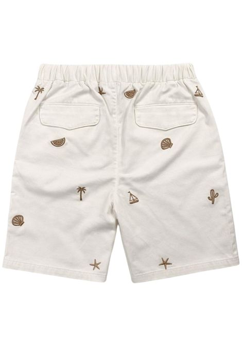 White cotton Bermuda shorts for children SUN68 | B36302BIANCO