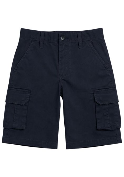 Blue cotton Bermuda shorts for children SUN68 | B363038BLU
