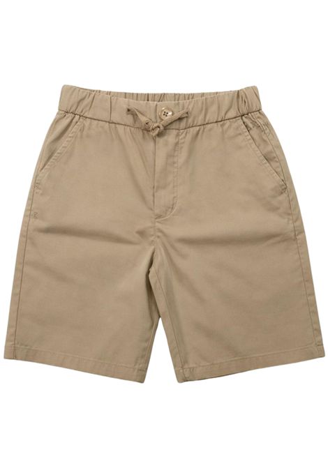 Beige cotton Bermuda shorts for children SUN68 | B36306BEIGE