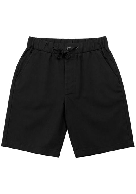 Bermuda bambino nero in cotone<BR/>